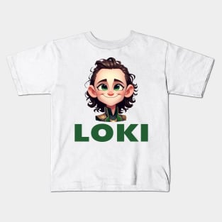 Cute Loki Fanart Kids T-Shirt